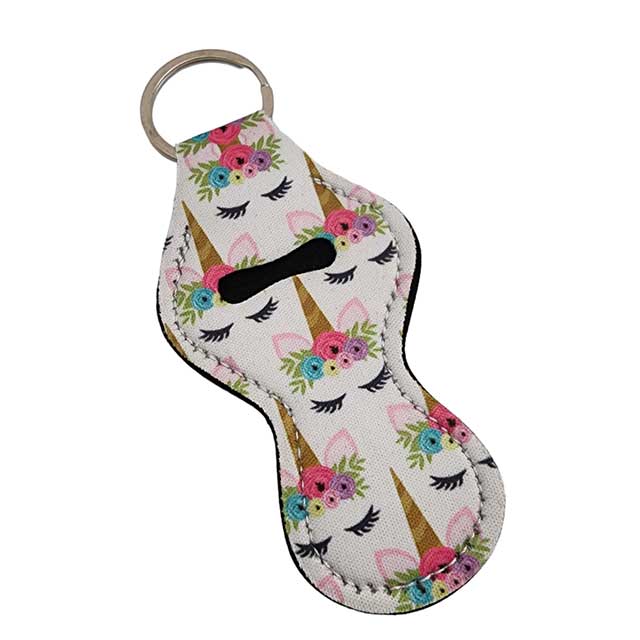 Unicorn Lip Balm Holder Key Ring - Dallas Soap Company