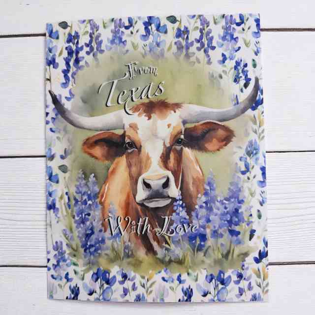 Texas Longhorn Greeting Card
