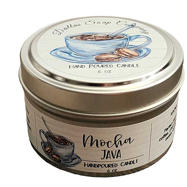 Mocha Java Soy Blend Candle - Dallas Soap Company
