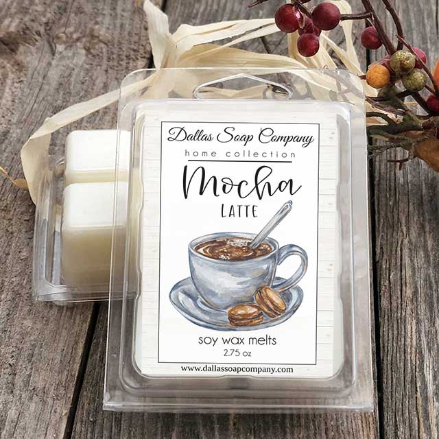 Mocha Latte Soy Wax Melts - Dallas Soap Company