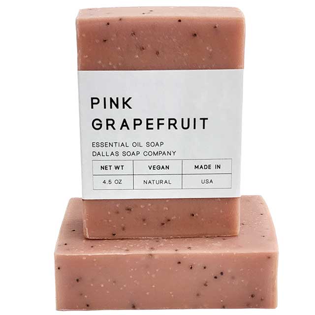 Pink Grapefruit Essential Oil Soap | Dallas Soap Company - made in USA