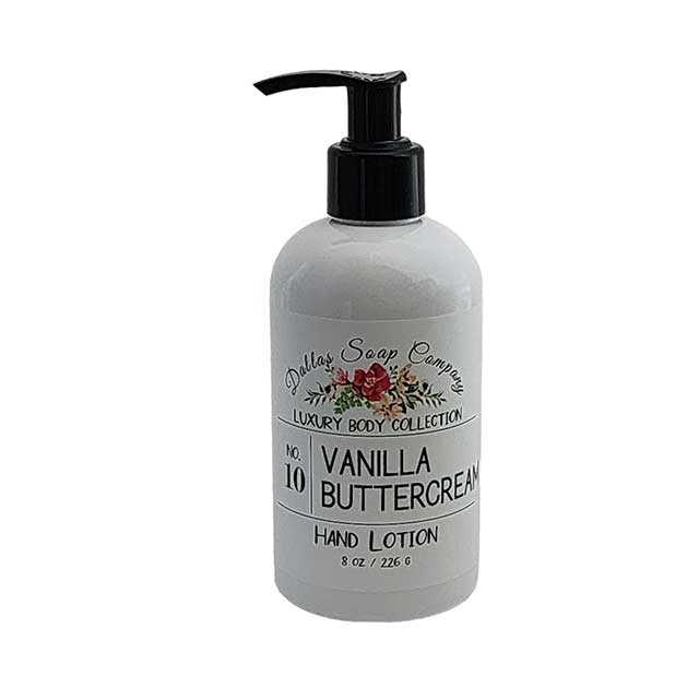 Vanilla Buttercream Hand Lotion 8 oz Dallas Soap Company