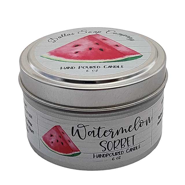 Watermelon Sorbet Candle - Dallas Soap Company