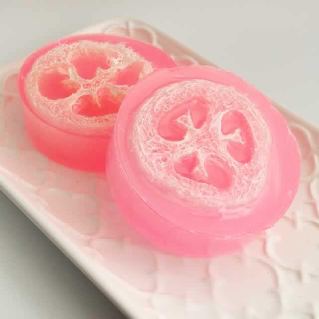 Pink Moscato Loofah Soap