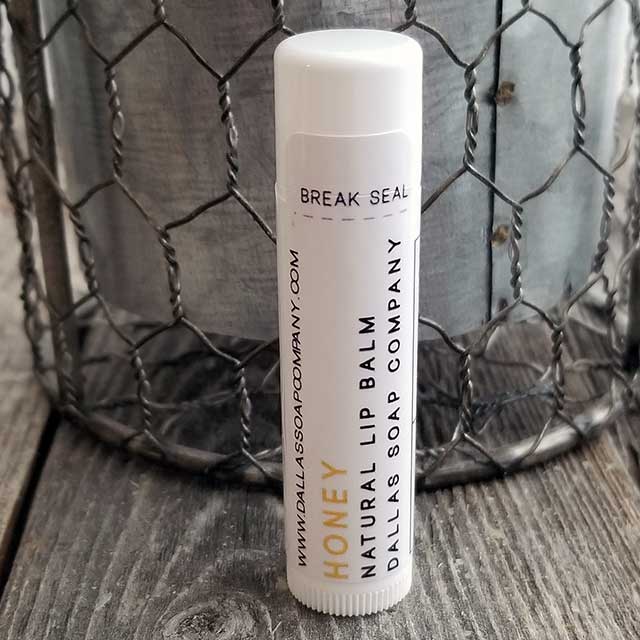 Honey Lip Balm - All Natural Gluten Free - Dallas Soap Company