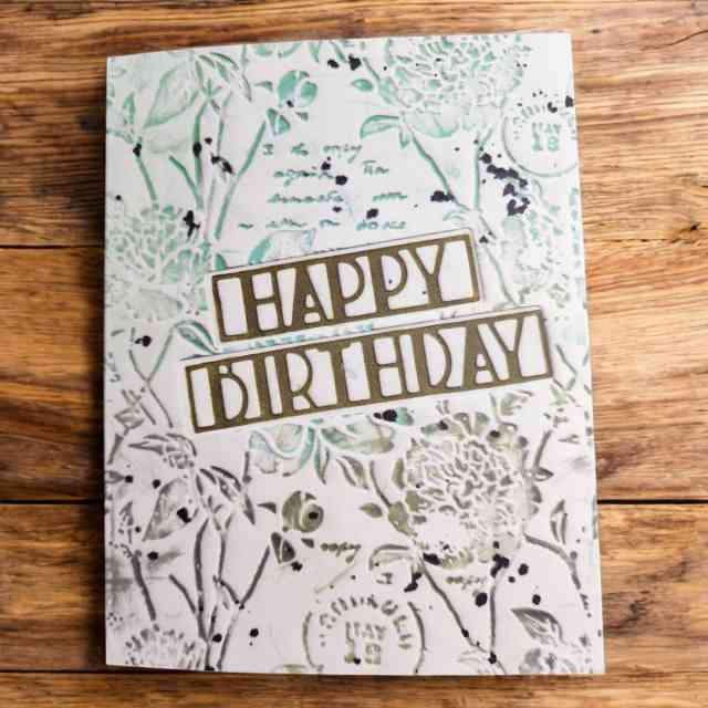 Birthday Card - Mixed Media Style