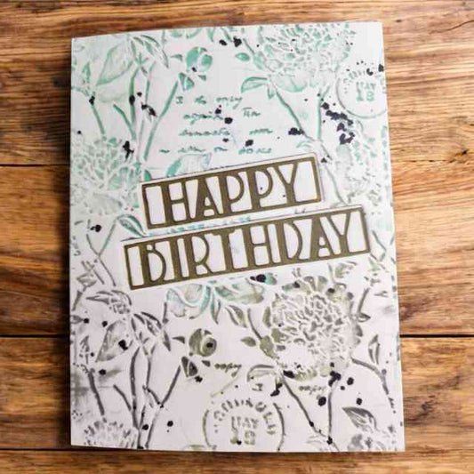 Birthday Card - Mixed Media Style