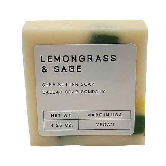 Lemongrass & Sage Shea Butter Soap