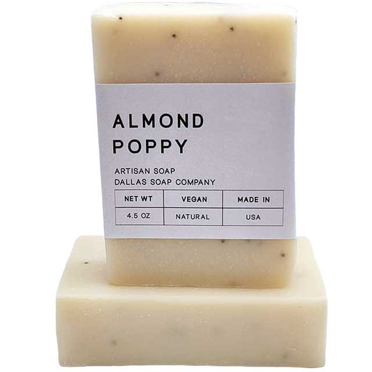 Almond Poppy Handmade Soap | Dallas Soap Company