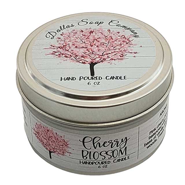 Cherry Blossom Candle - Dallas Soap Company - Texas