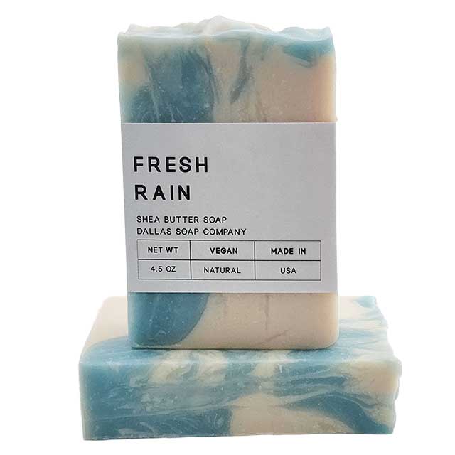 Fresh Rain Shea Butter Soap | Dallas Soap Company - Handmade in Texas