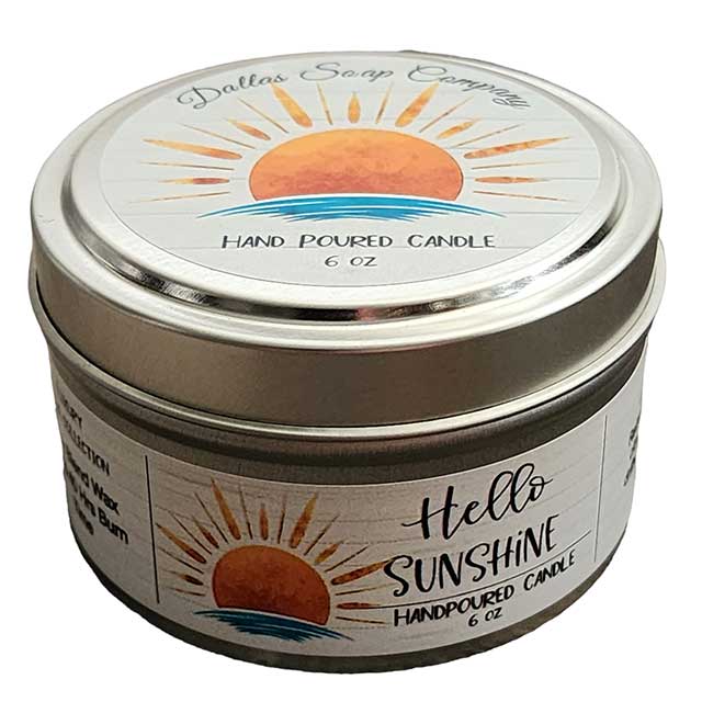Hello Sunshine Soy Blend Candle - Dallas Soap Company
