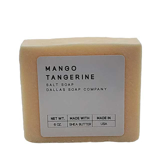 Mango Tangerine Salt Soap Bar - Shea Butter Soap made in Texas