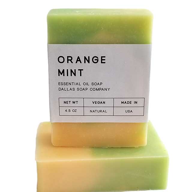 Orange Mint Essential Oil Soap Dallas Soap Company