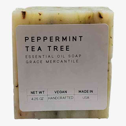 Peppermint Tea Tree Soap - Grace Mercantile