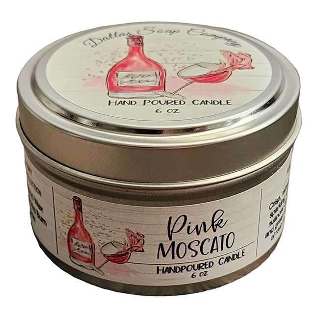 Pink Moscato Candle - Dallas Soap Company