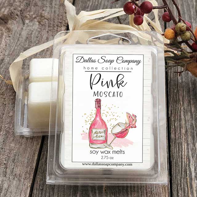 Pink Moscato Wax Melts - Dallas Soap Company