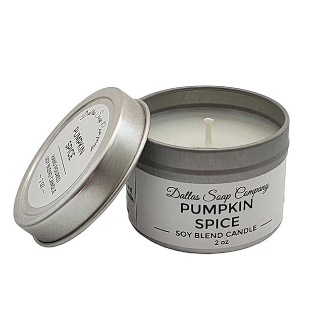 Pumpkin Spice Mini Candles - Dallas Soap Company, Texas