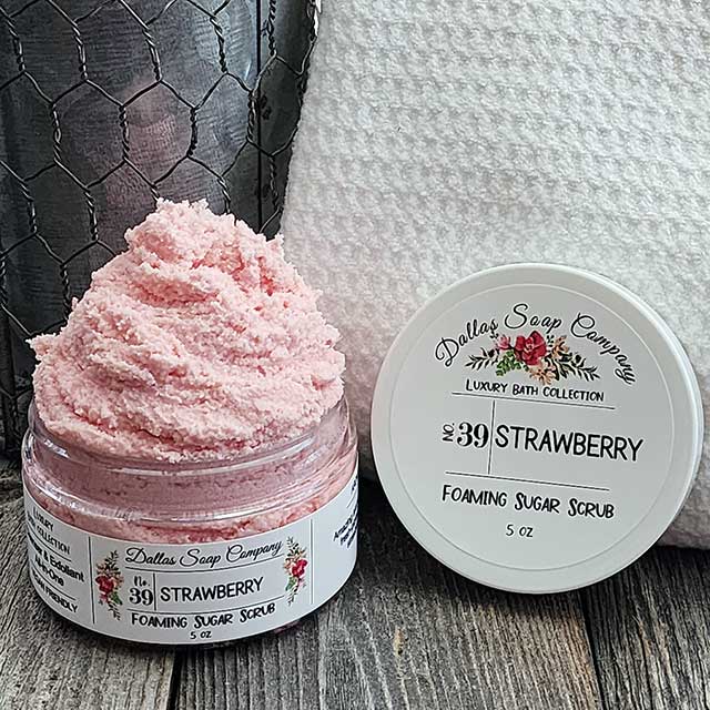 Strawberry Sugar Scrub | Dallas Soap Company