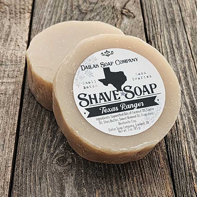 Texas Ranger Shave Soap - Dallas Soap Company, Texas