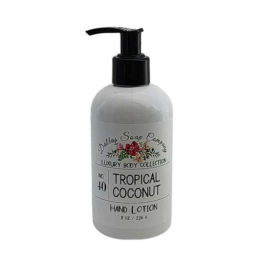 Tropical Coconut Hand Lotion 8 oz | Dallas Soap Company