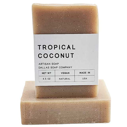 Tropical Coconut Soap - Dallas Soap Company | Handmade in Dallas, TX