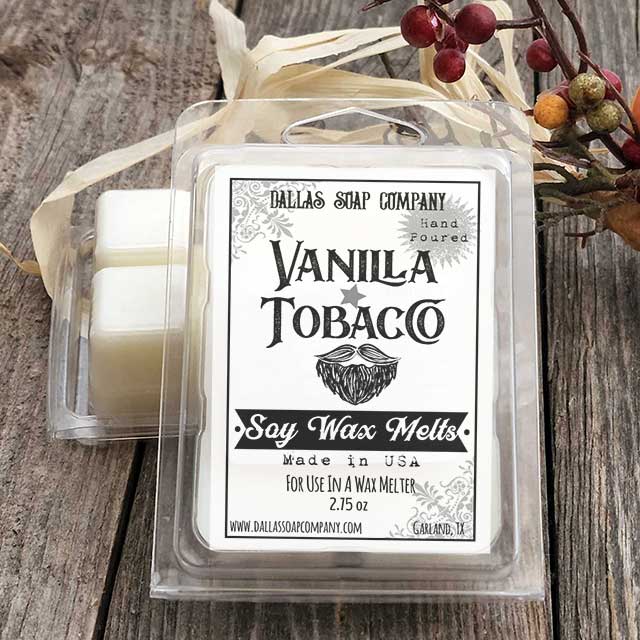 Vanilla Tobacco Wax Melts | Dallas Soap Company
