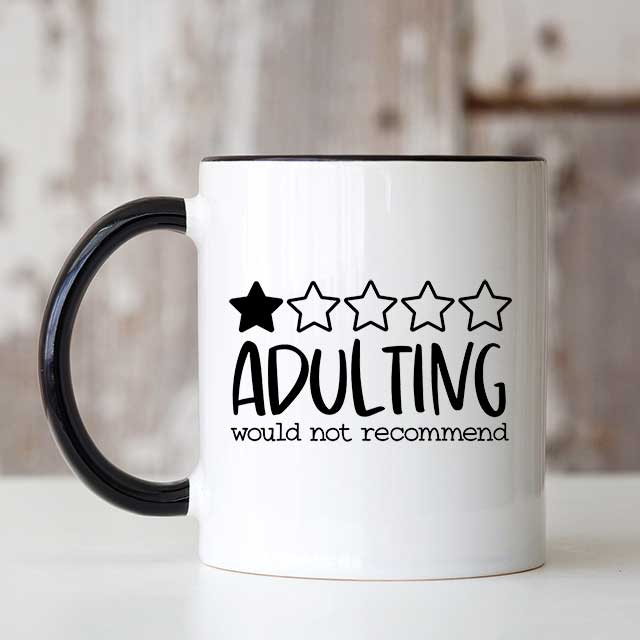 Adulting (1 Star) Humorous Mug | Dallas Soap Company Gifts - made in Texas