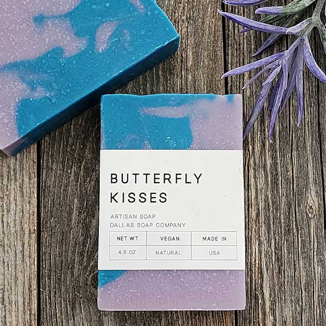 Butterfly Kisses Artisan Soap - made by Dallas Soap Company