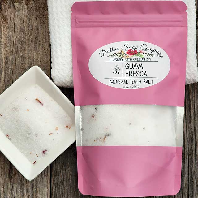 Guava Fresca Bath Salts | Dallas Soap Company - Garland, TX