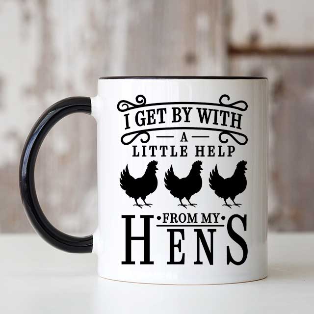 Help From My Hens Mug - Gift for Friend | Grace Mercantile / Dallas Soap Company - Texas