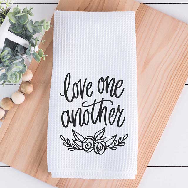 Love One Another Tea Towel - Grace Mercantile / Dallas Soap Company