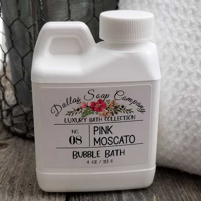 Pink Moscato Bubble Bath - Dallas Soap Company