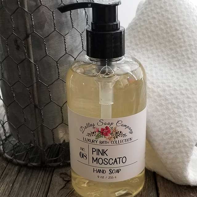 Pink Moscato Hand Soap Dallas Soap Company