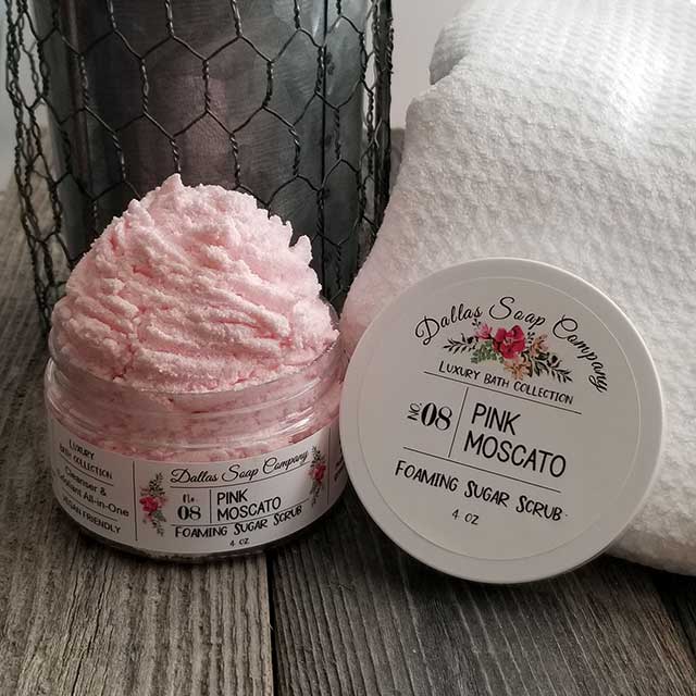 Pink Moscato Foaming Sugar Scrub