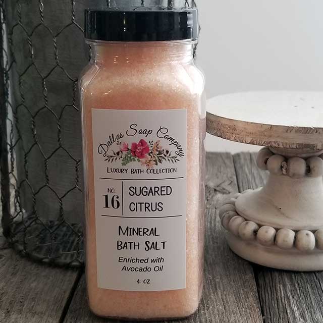 Sugared Citrus Bath Salt - Dallas Soap Company