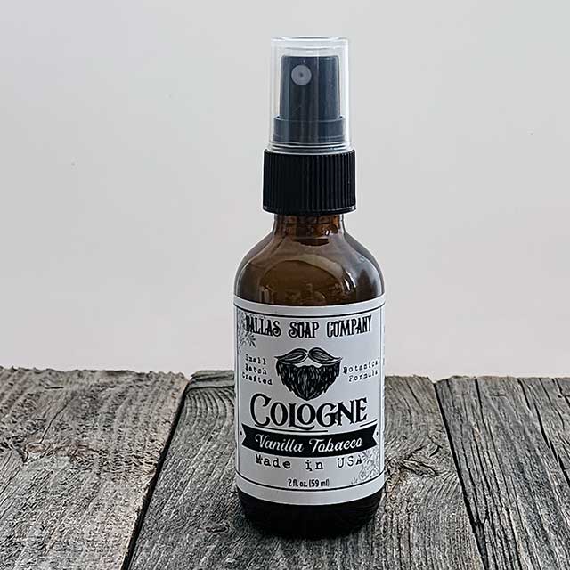 Vanilla Tobacco Cologne Spray - Dallas Soap Company, made in Texas